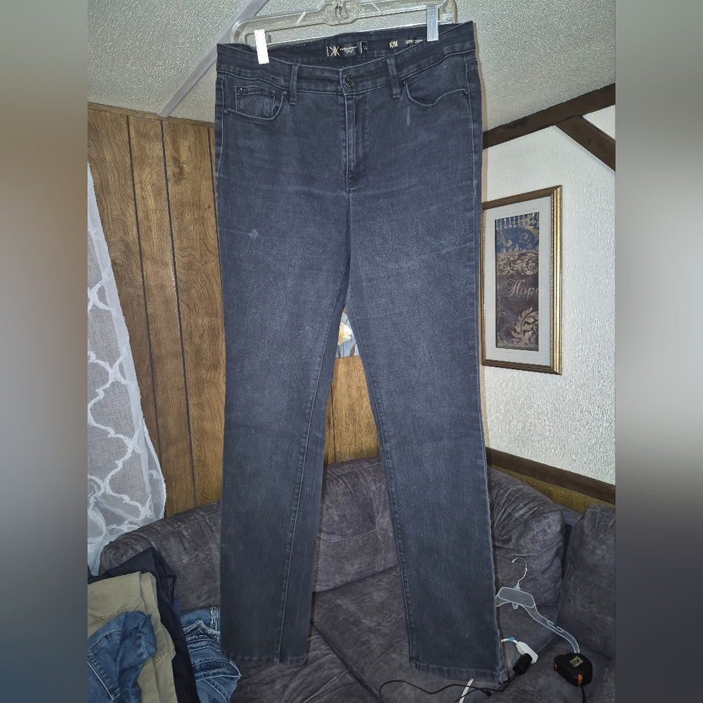 Dark Gray Denim Jeans